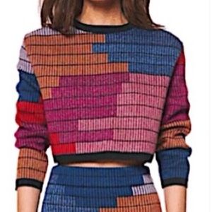 Mara Hoffman Radial Knit Cropped Top S